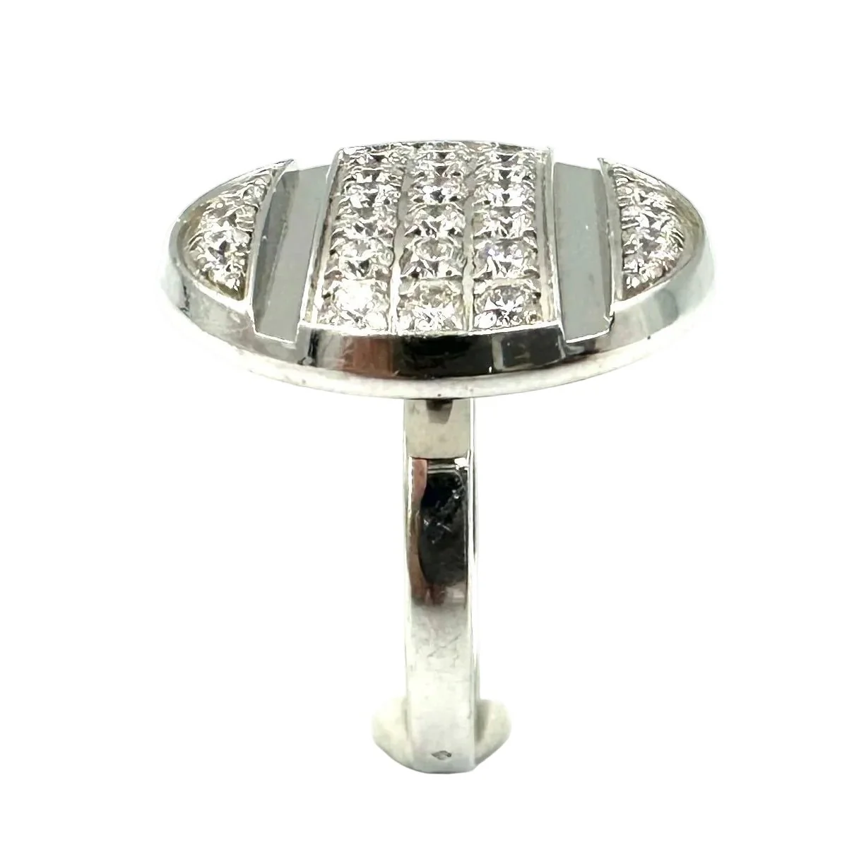 CHAUMET "Class One Croisière" Cocktail Ring in white gold and diamonds - Image 5