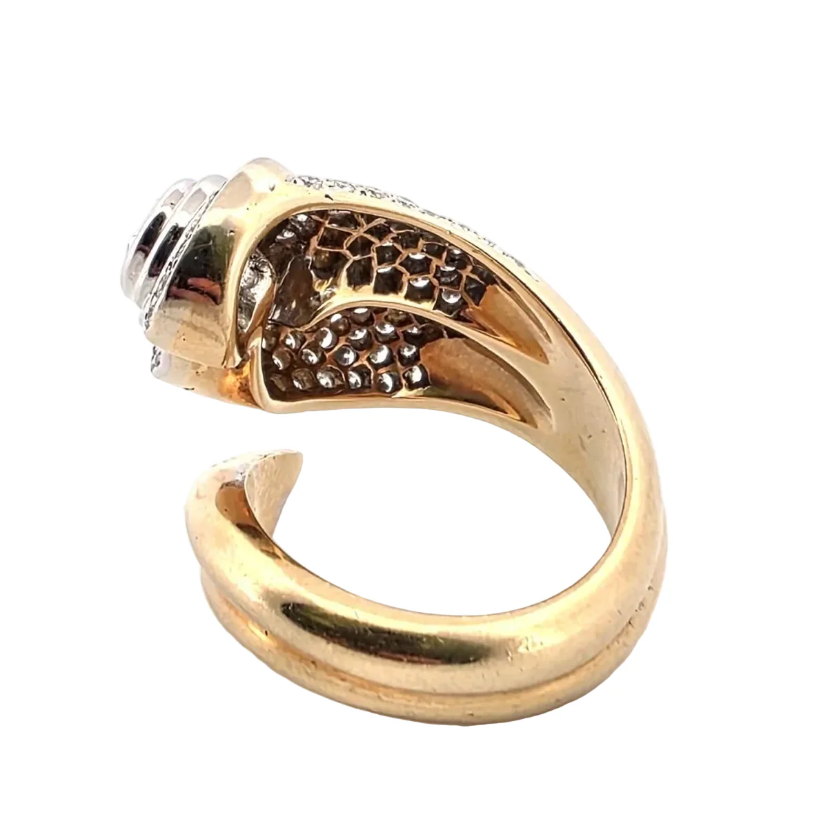 Cocktail Ring in White gold, Yellow gold, and Diamonds - Image 4