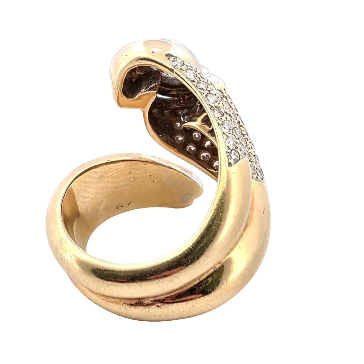 Cocktail Ring in White gold, Yellow gold, and Diamonds - Image 5