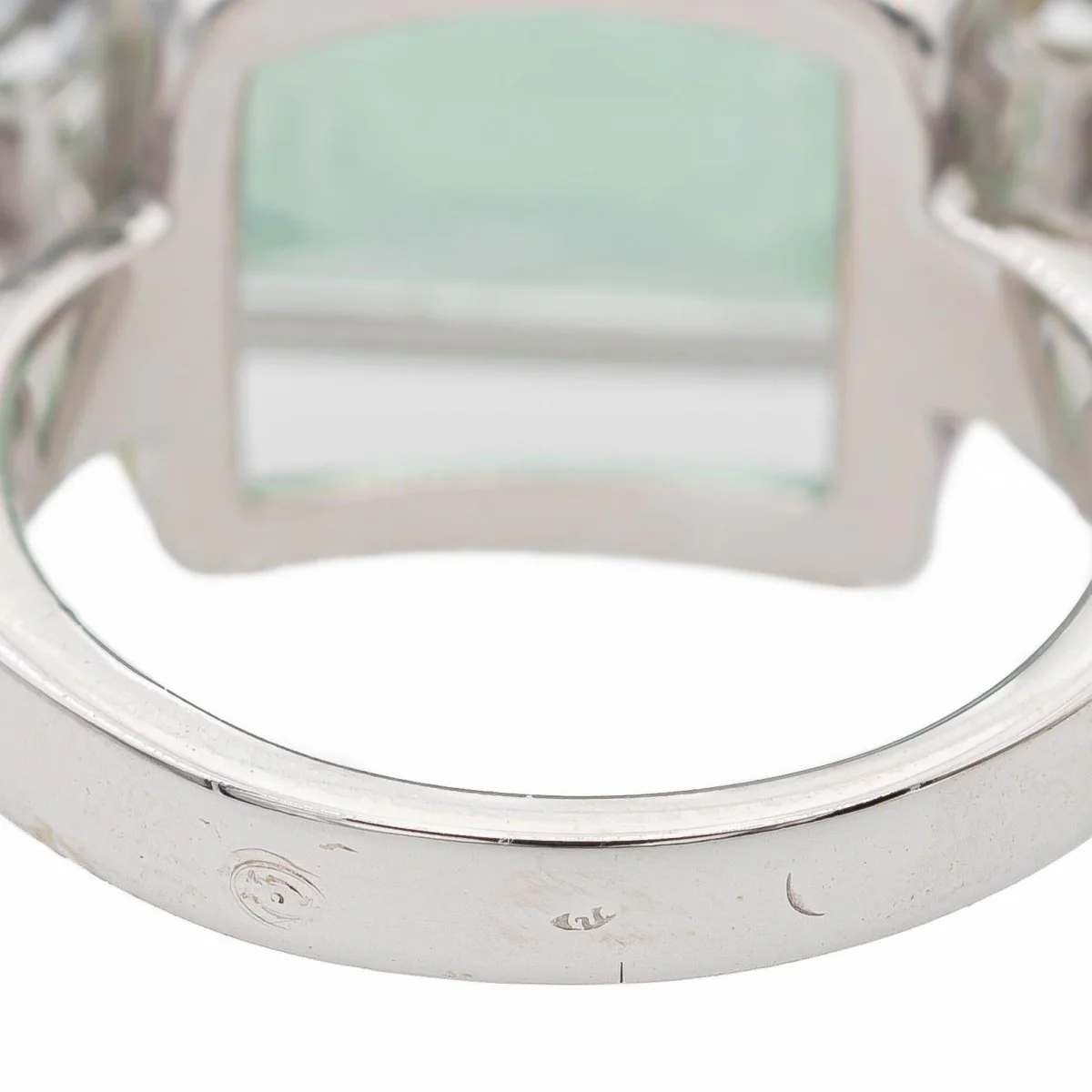 Beryl and white gold Cocktail ring - Image 6