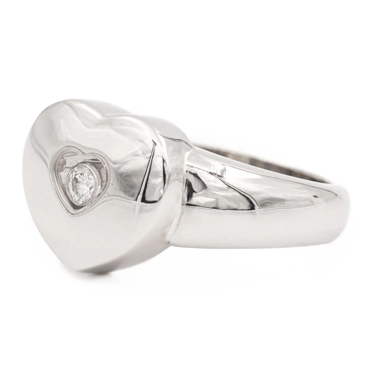 Cocktail ring in white gold and diamond - Image 2