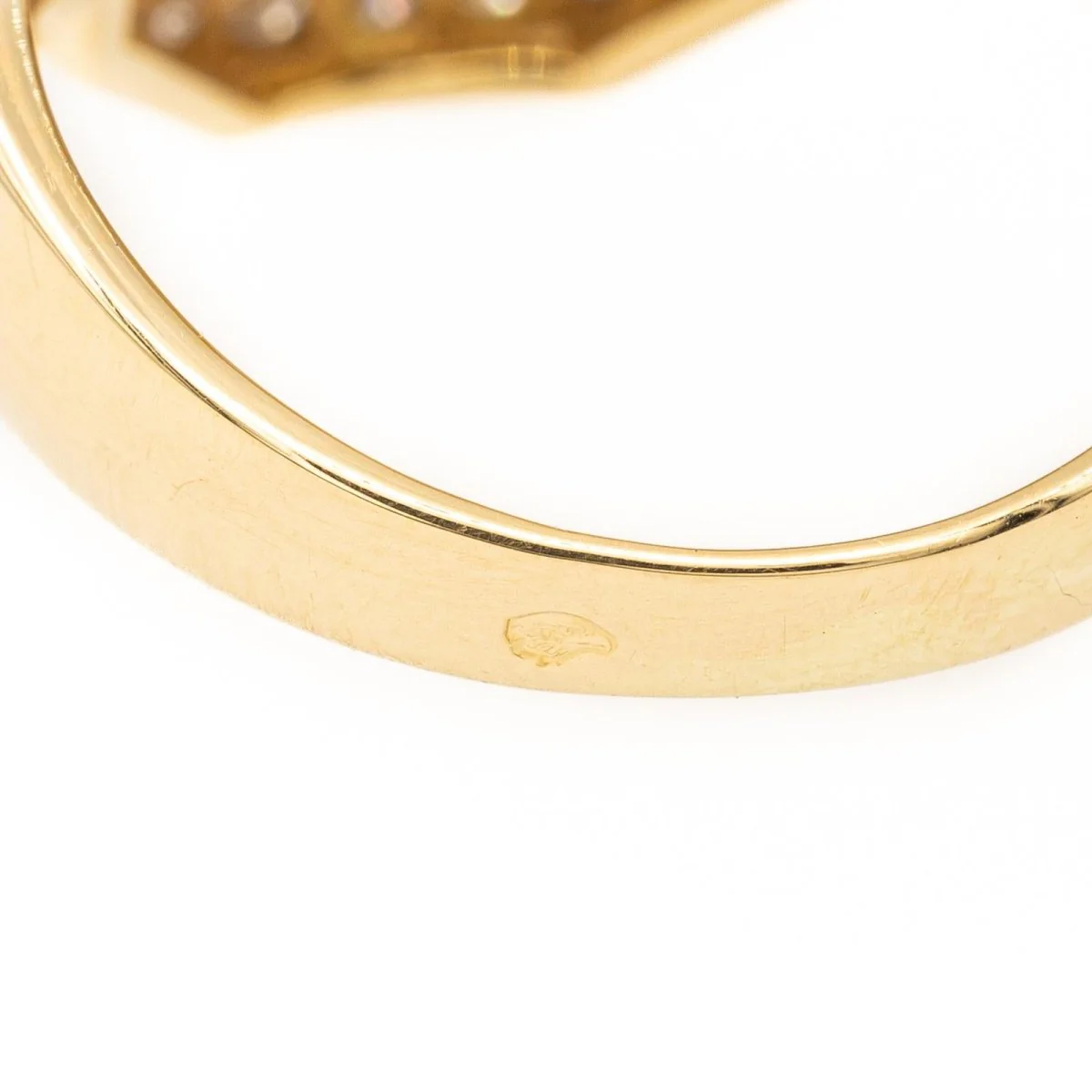 Cocktail ring in yellow gold and sapphire - Image 6