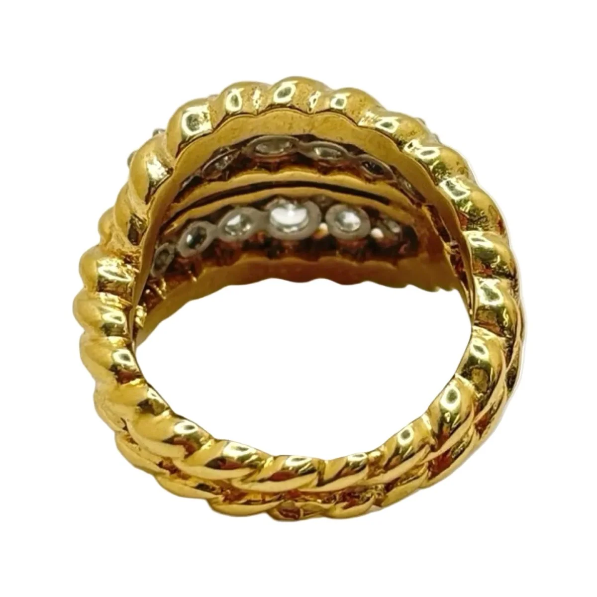 VAN CLEEF & ARELS Cocktail Ring in Yellow gold and Diamonds - Image 3