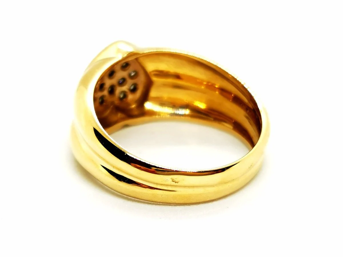 Heart Ring Yellow Gold Diamond - Image 7
