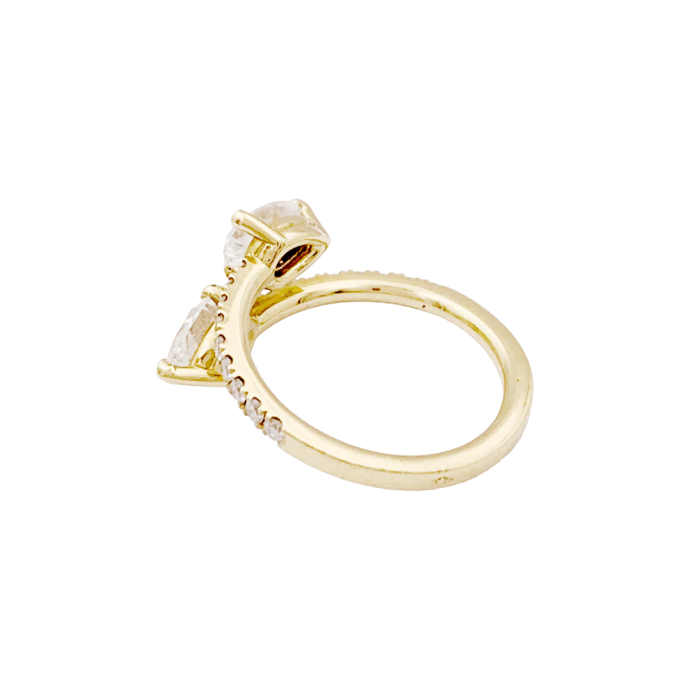 Toi & Moi Ring in Yellow gold and Diamonds - Image 3