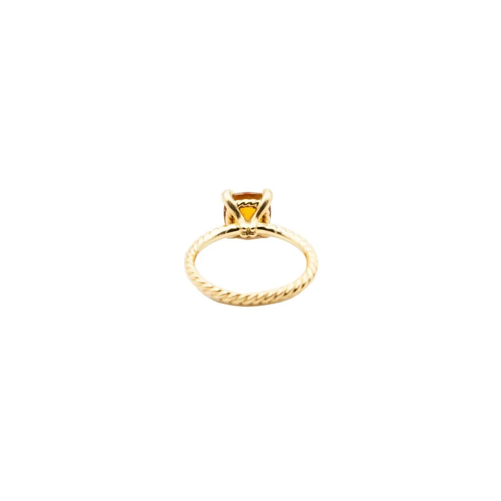 Ring DAVID YURMAN "Chatelaine" solitaire in yellow gold, citrine and diamonds - Image 5