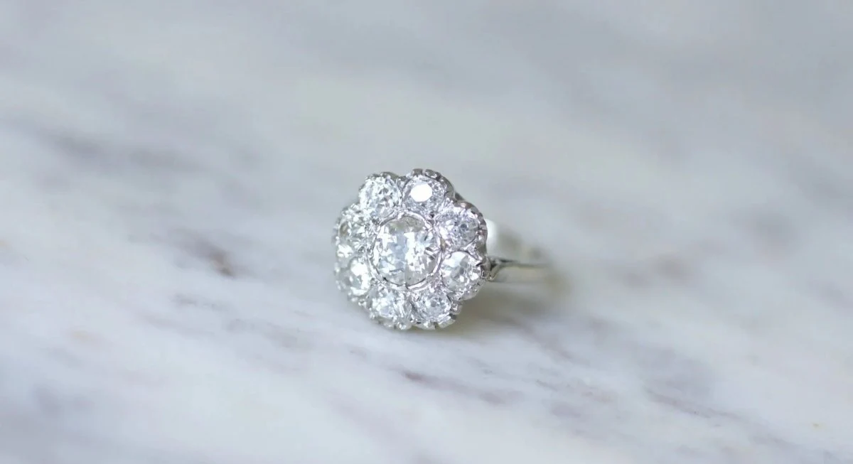 2 carat diamond daisy ring - Image 14