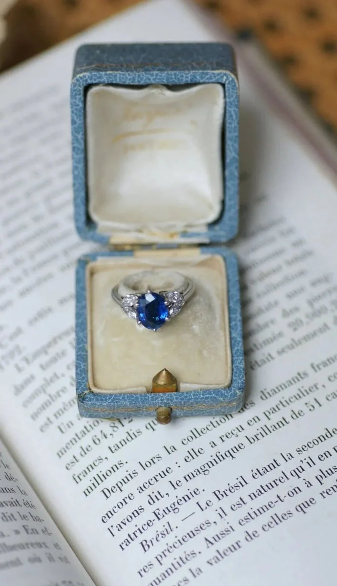 Mellerio known as Meller ring, sapphire and diamonds - Image 4