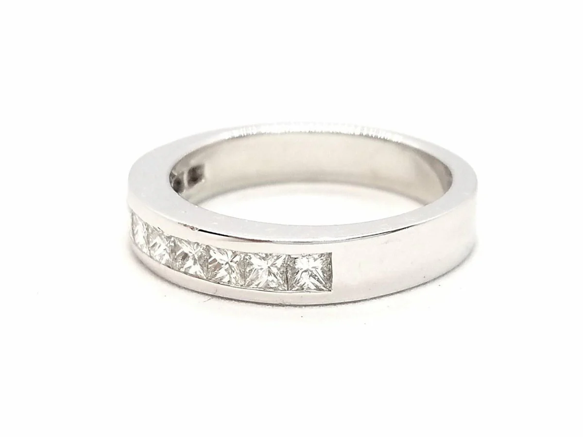 Half alliance ring White gold Diamond - Image 5