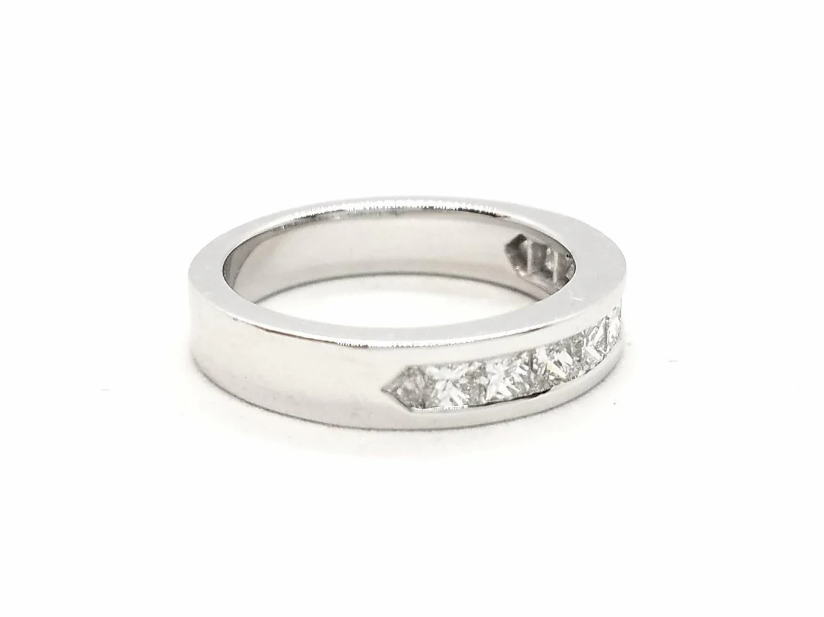 Half alliance ring White gold Diamond - Image 9