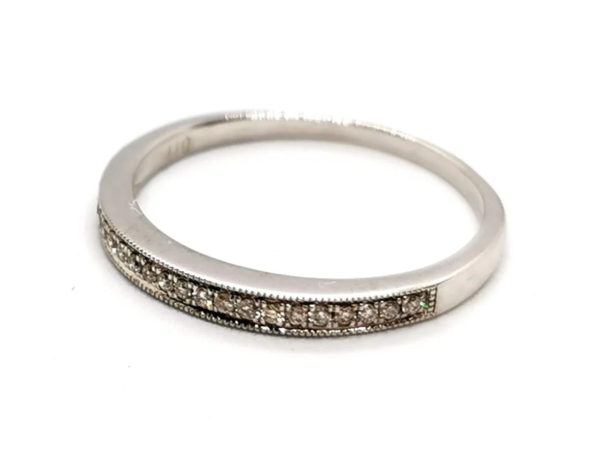 Half alliance ring White gold Diamond - Image 3