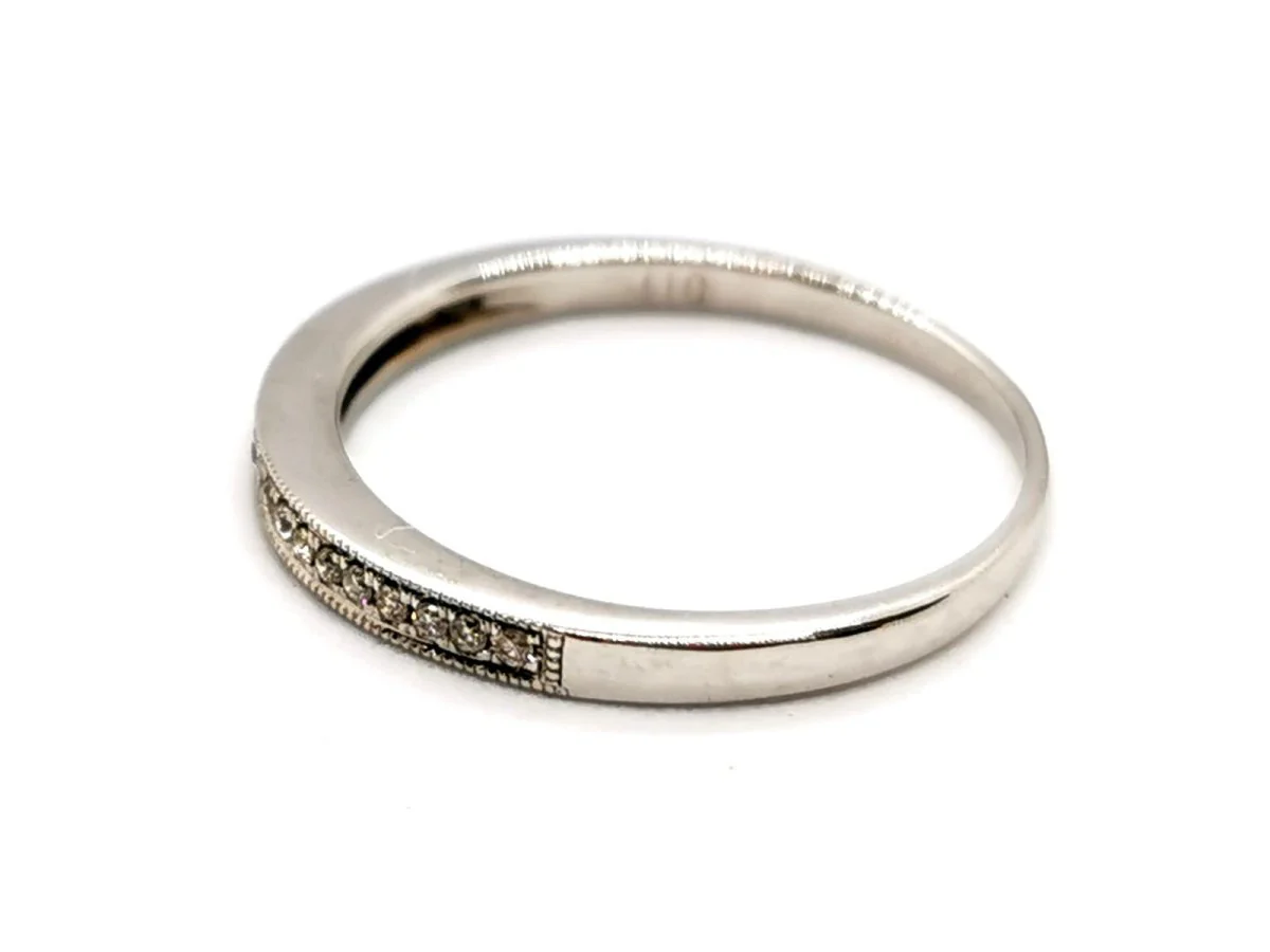 Half alliance ring White gold Diamond - Image 5
