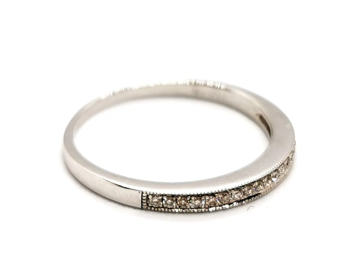 Half alliance ring White gold Diamond - Image 7