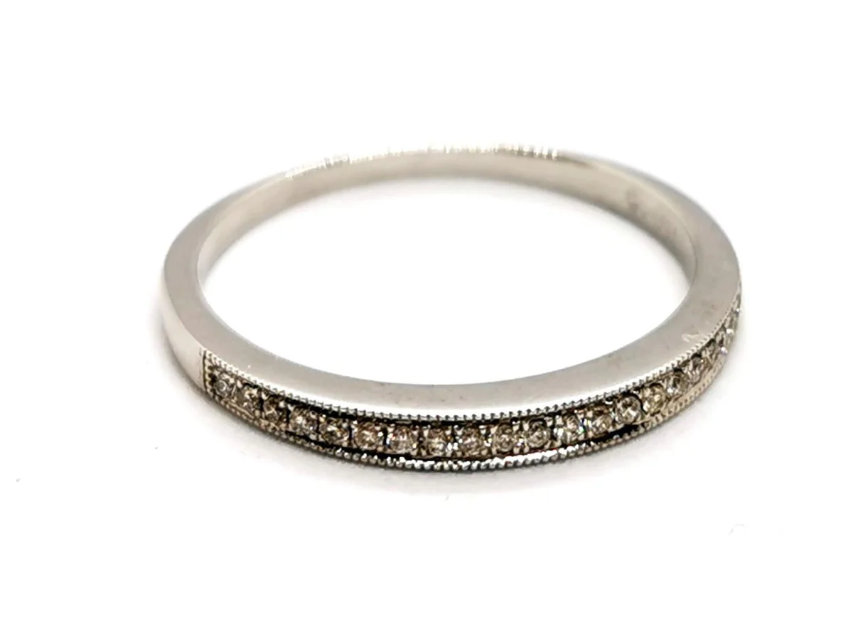 Half alliance ring White gold Diamond - Image 8