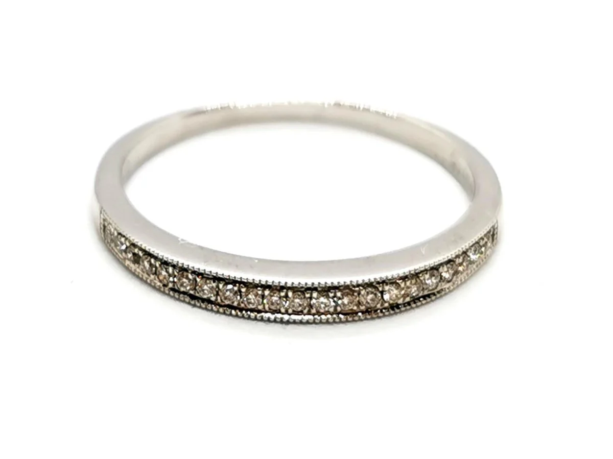 Half alliance ring White gold Diamond - Image 9
