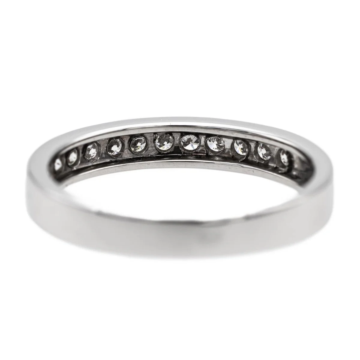 Demi-Alliance ring in white gold and diamonds - Image 4