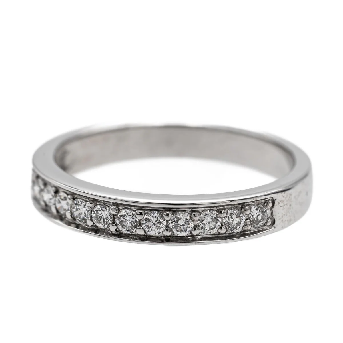 Demi-Alliance ring in white gold and diamonds - Image 6