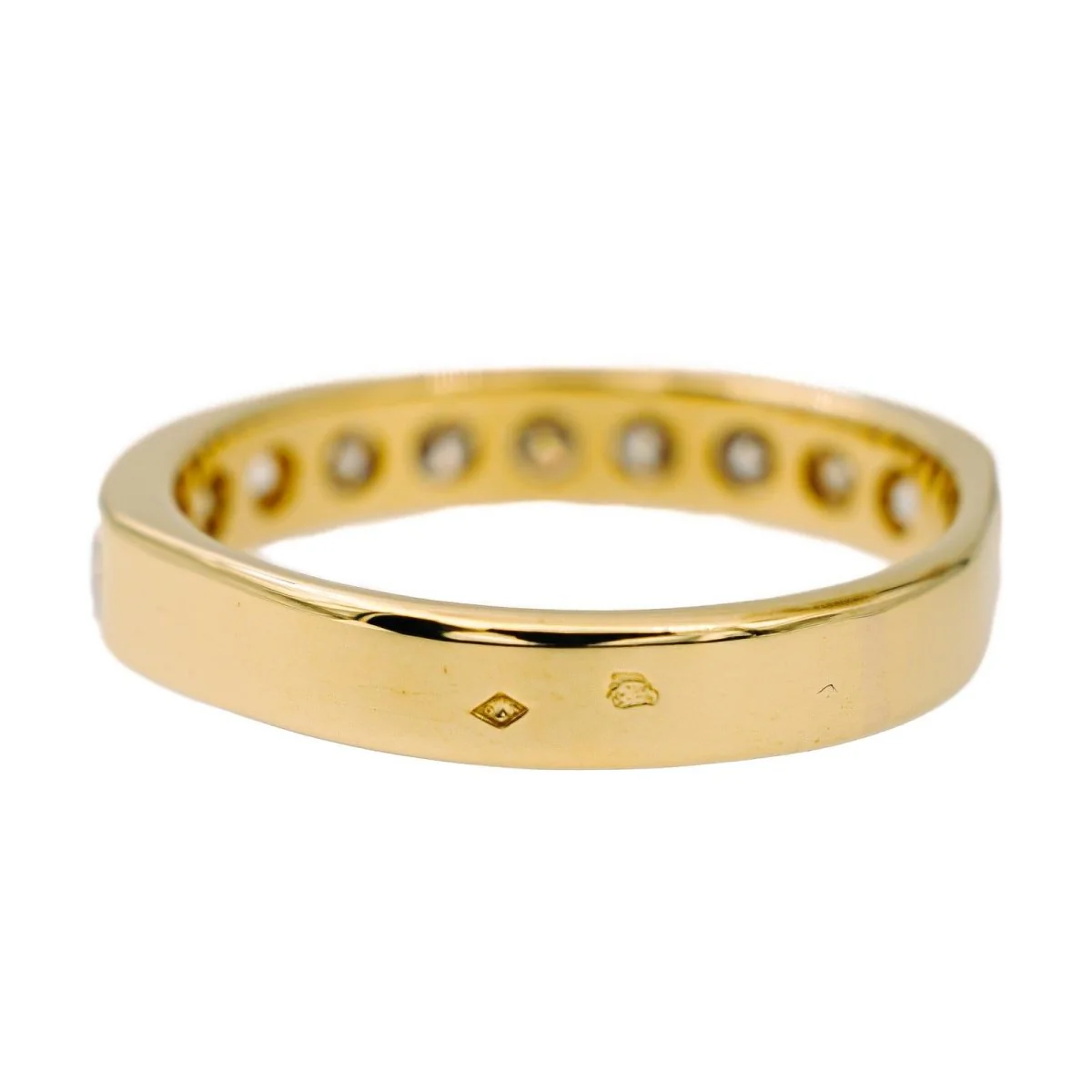Half Alliance Ring in Yellow Gold and Diamond - Image 5