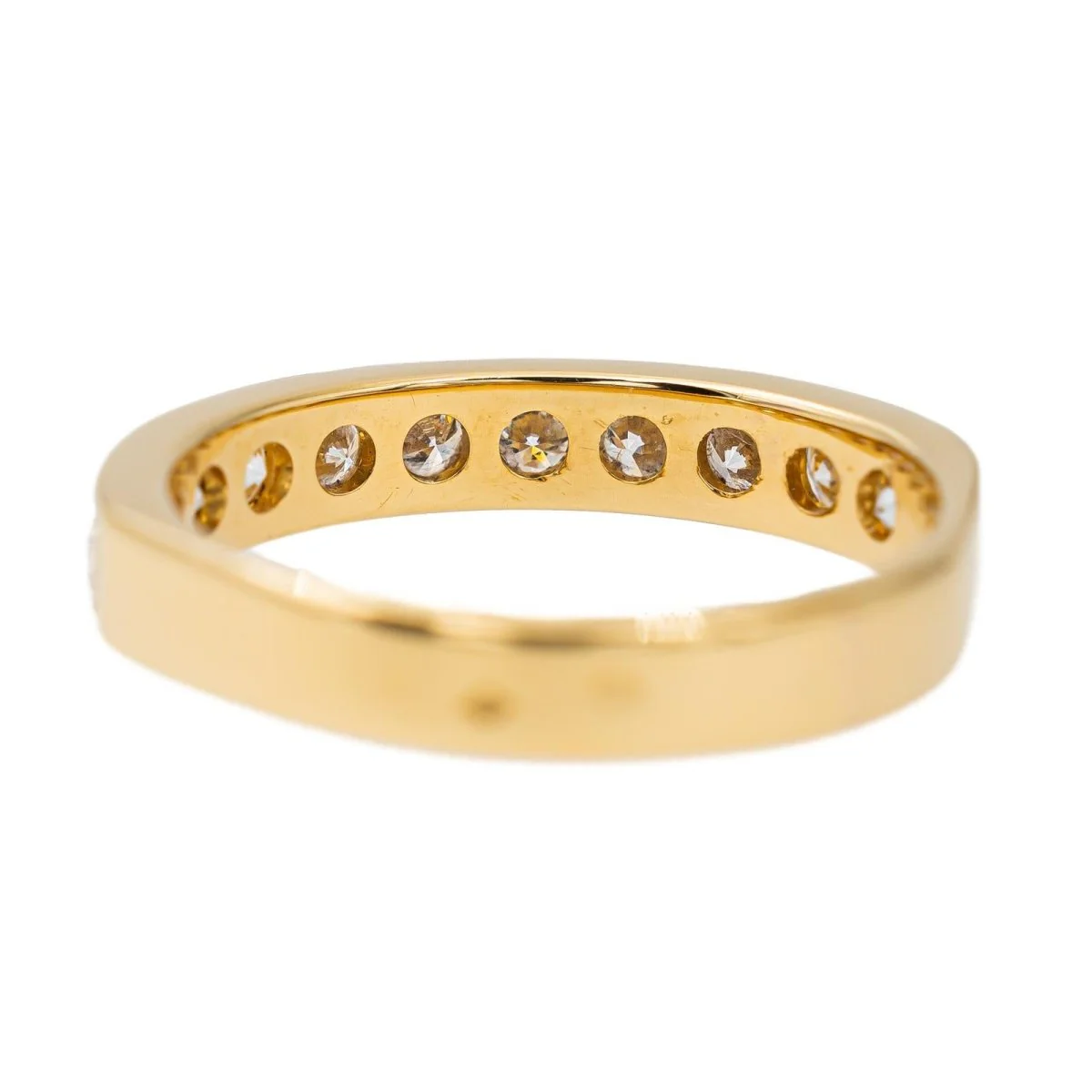 Half Alliance Ring in Yellow Gold and Diamond - Image 6