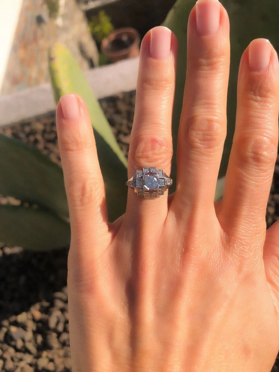 1930s diamond ring - Image 6
