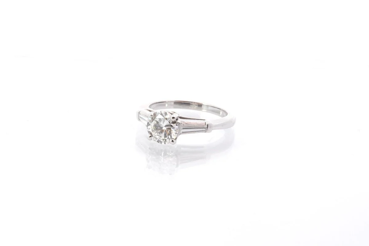 Platinum diamond ring - Image 3