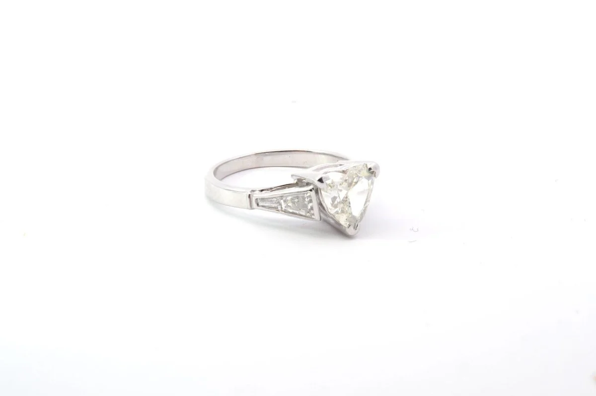 Solitaire heart diamond ring - Image 4