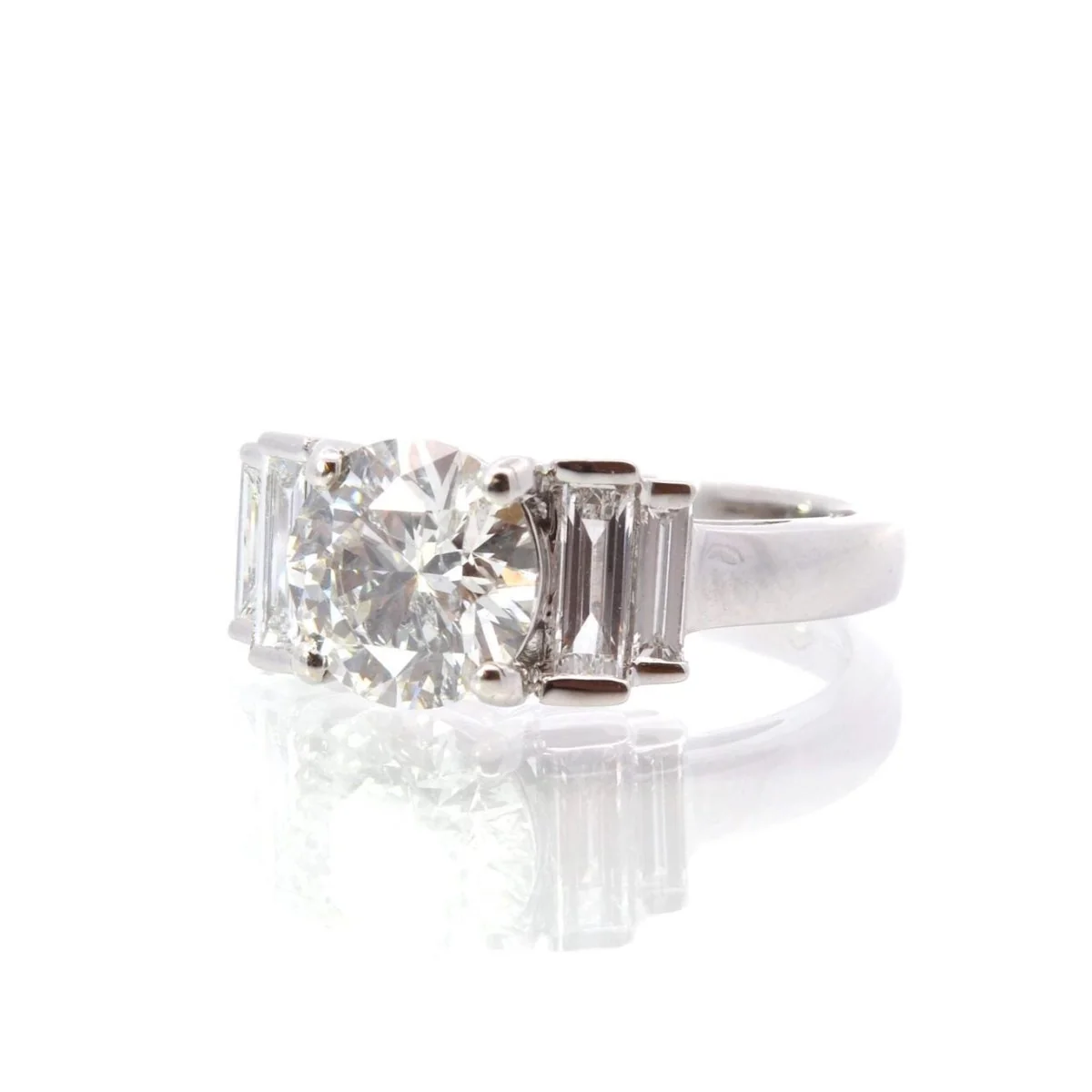 Ring Garter in white gold and diamonds - Image 3