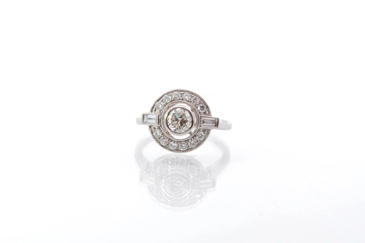 Diamond ring in 18k white gold - Image 2