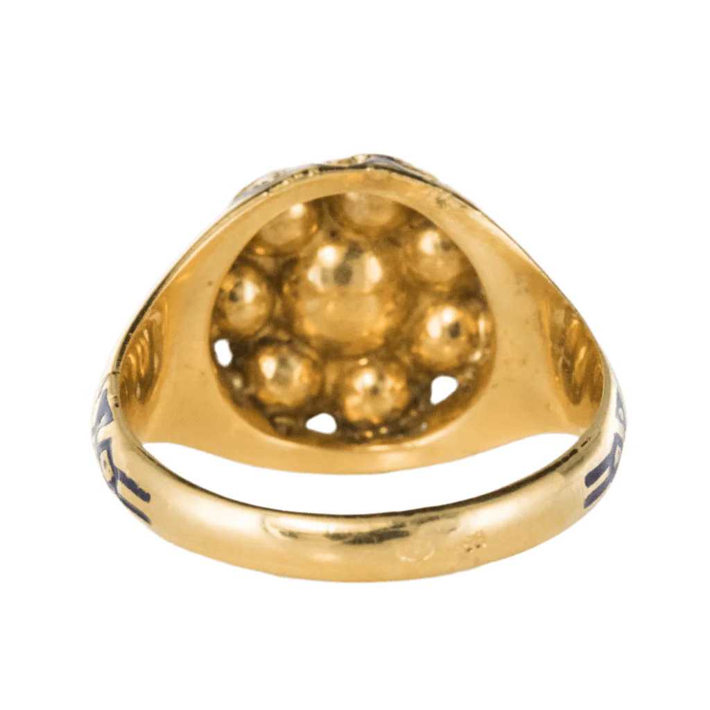 Dome ring in yellow gold - Image 4