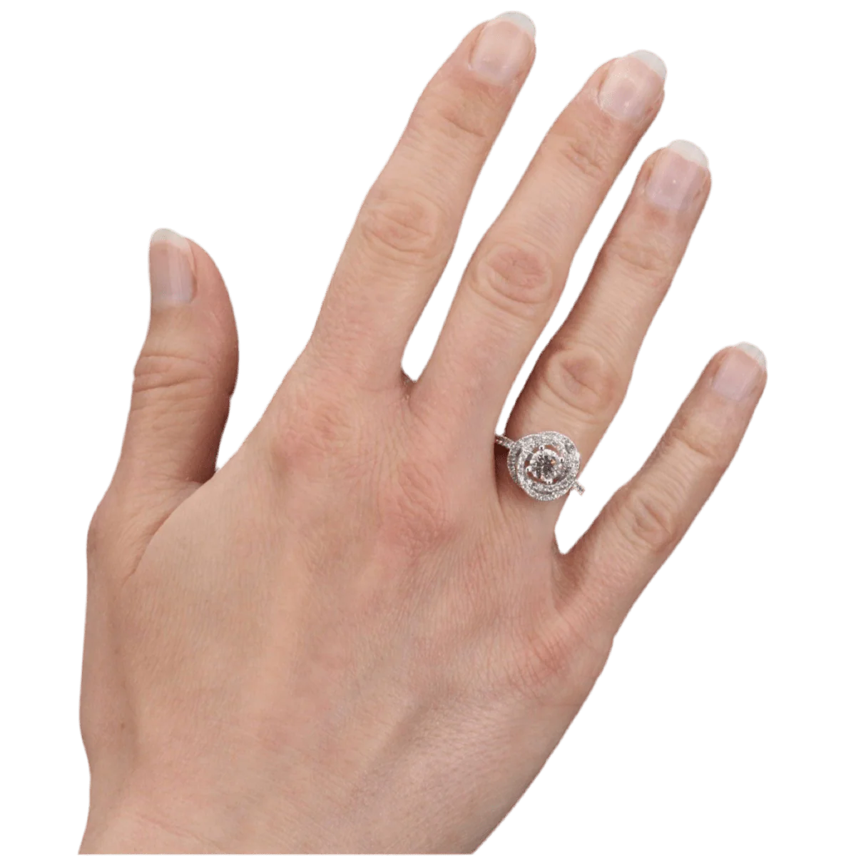 Ring Surroundings in white gold and diamonds - Image 2