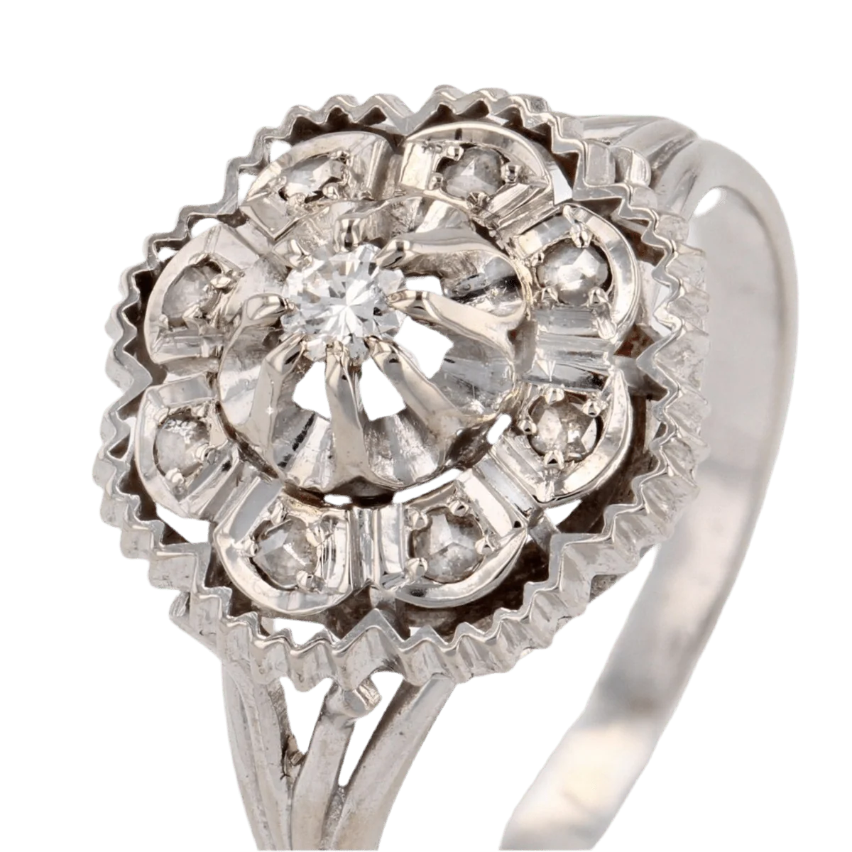 Ring Surroundings in white gold and diamonds - Image 6