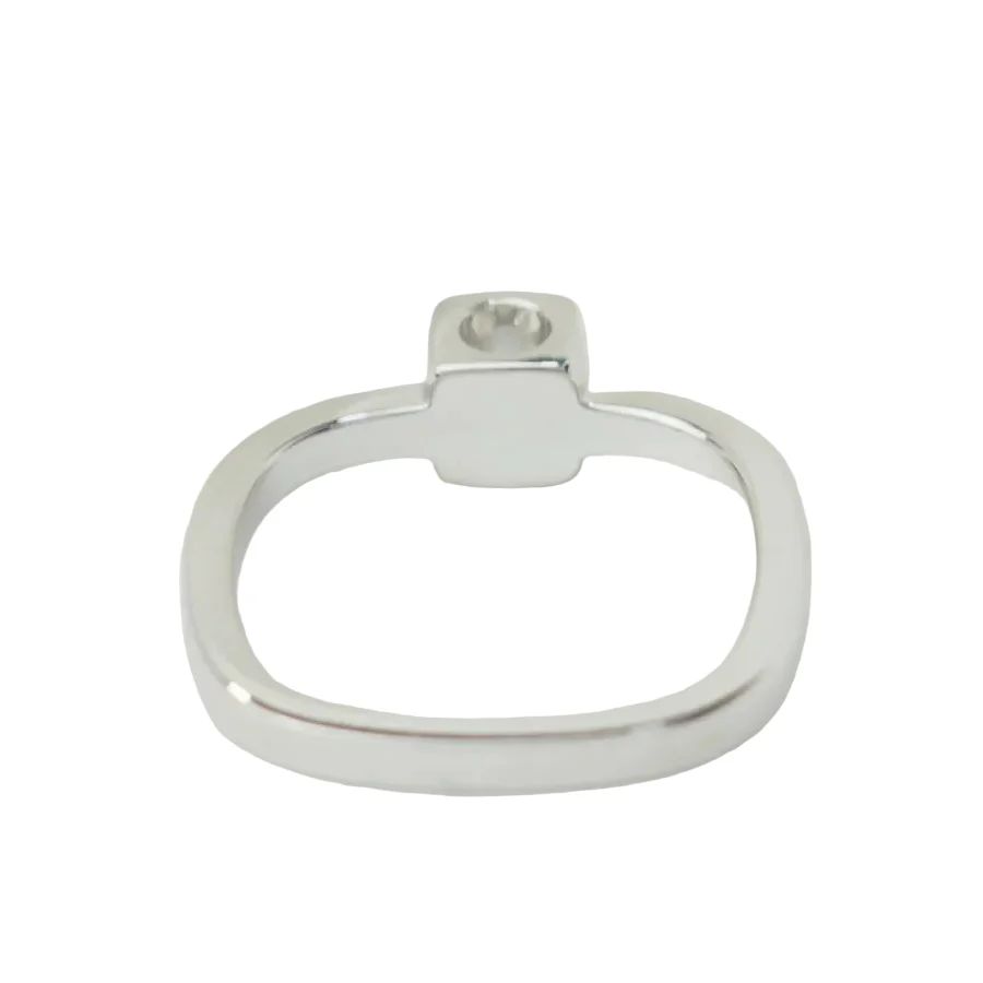 Ring Solitaire DINH VAN "Cube" in white gold and diamonds - Image 3