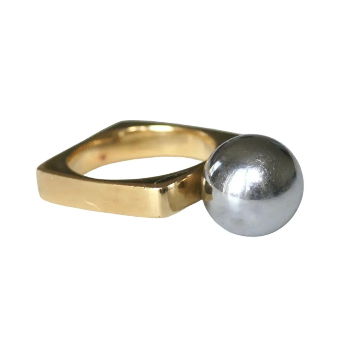 DINH VAN Ring in yellow gold and hematite - Image 3