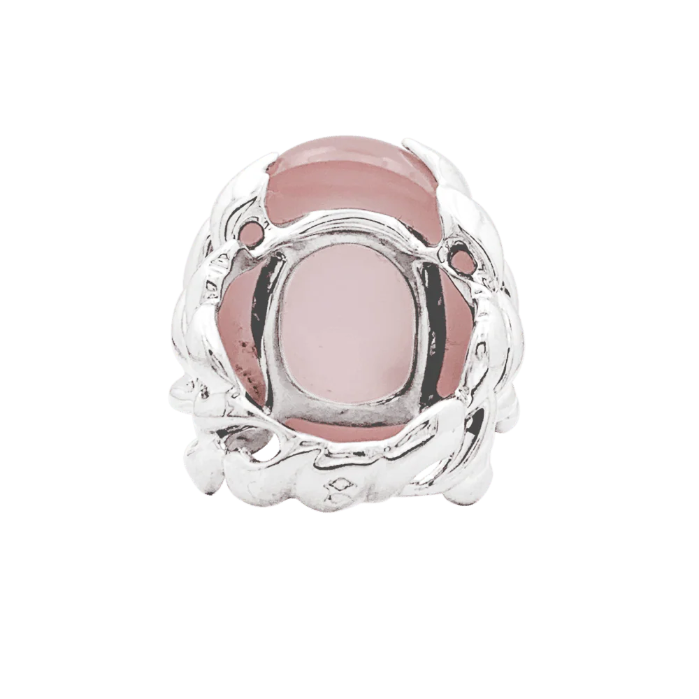 DIOR "Gourmande" Cocktail Ring in white gold, quartz and diamonds - Image 4
