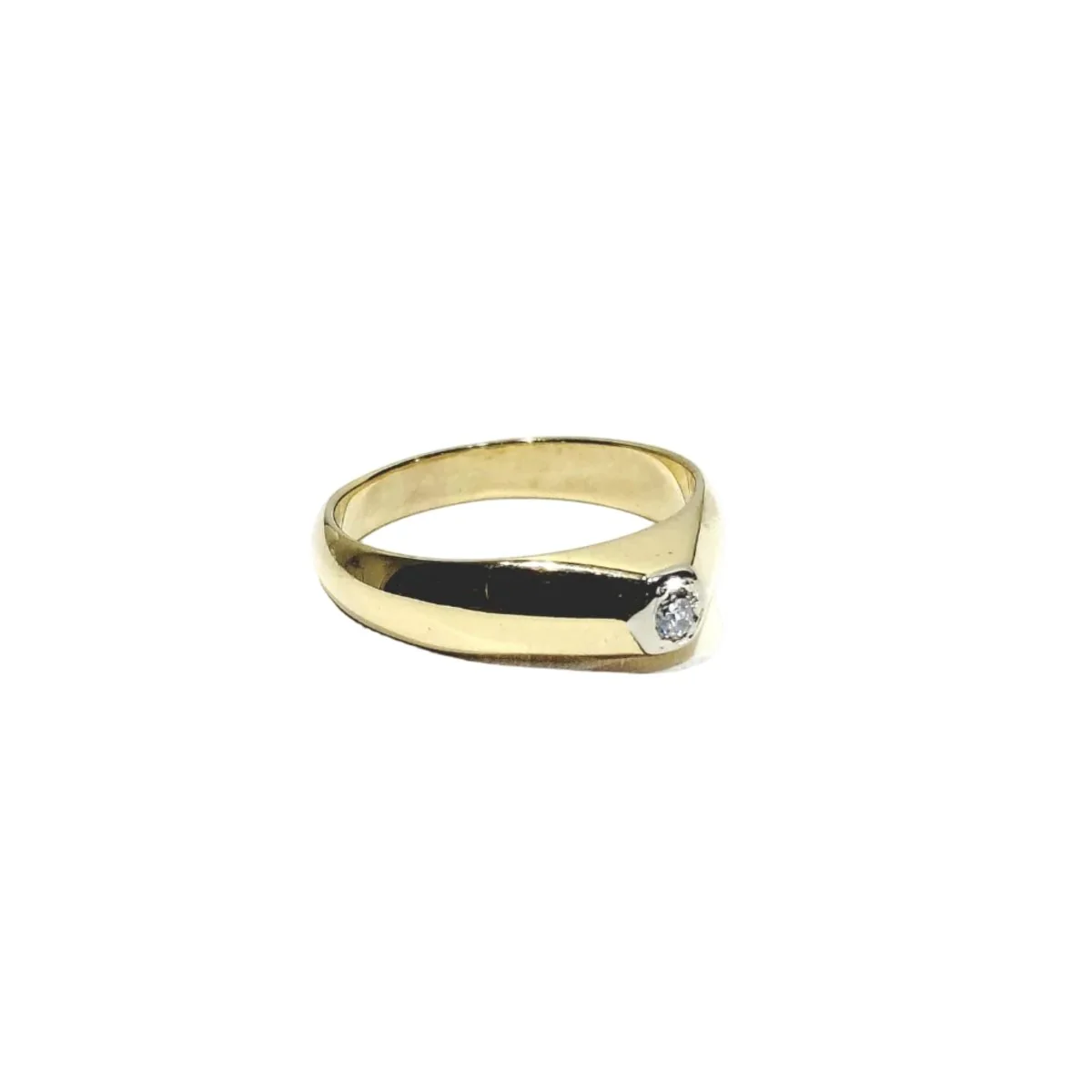 Dome Ring in 18 Carat Yellow gold and Diamond - Image 7