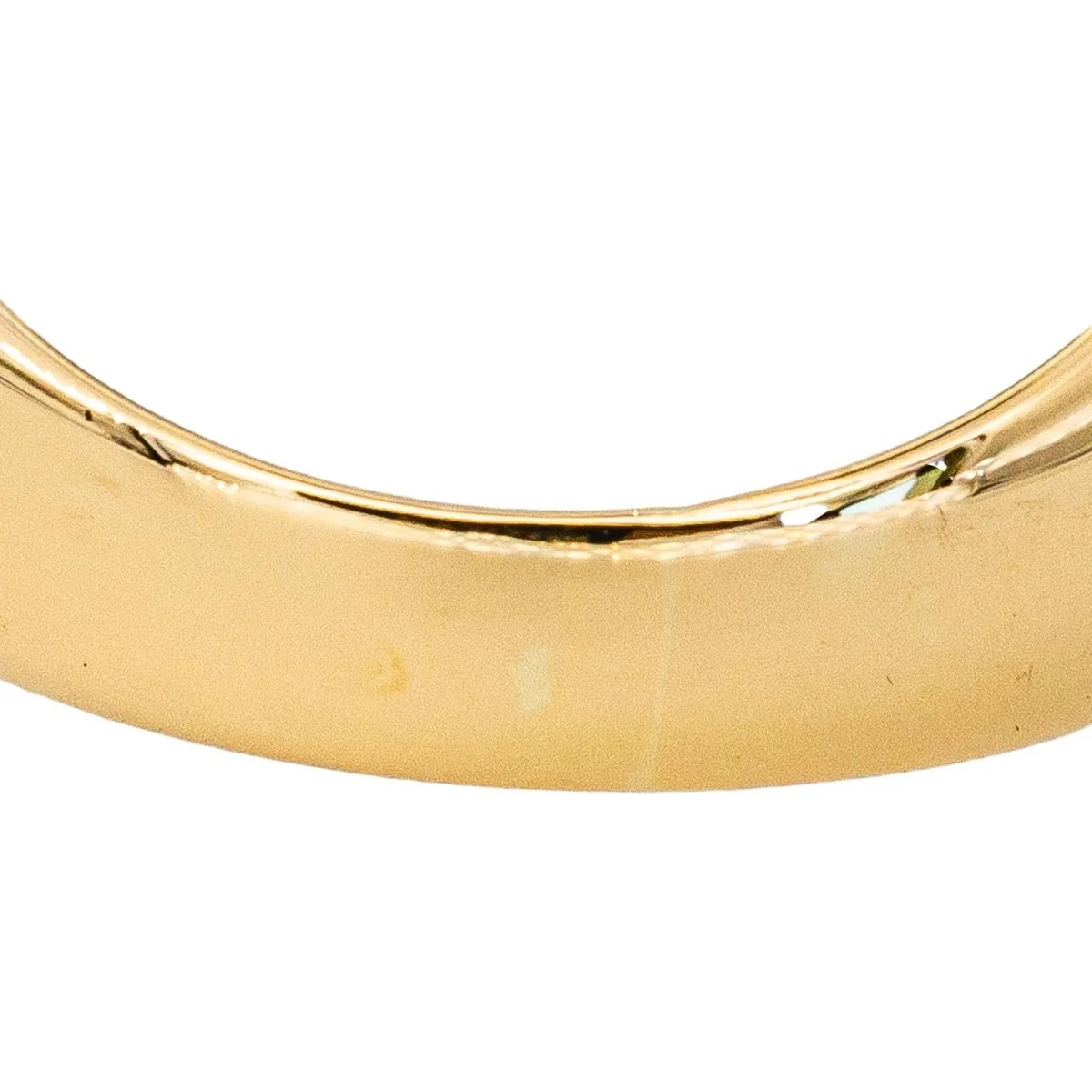 Yellow Gold Dome Ring with Blue Topaz - Image 7