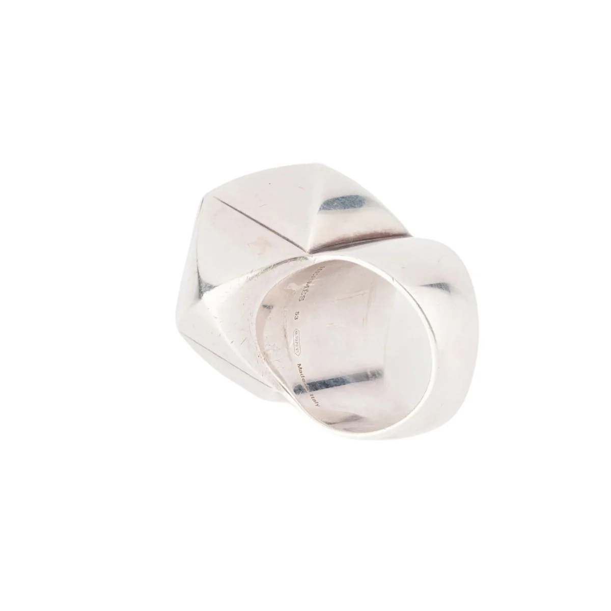 Silver ring from the house of Hermès rock dog necklace collection - Image 5