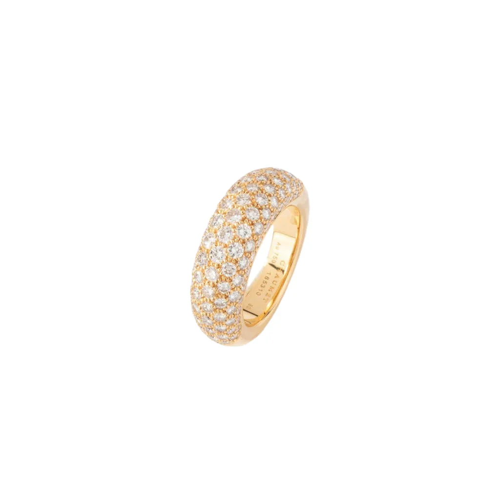 Yellow gold diamond bangle ring from Chaumet - Image 6