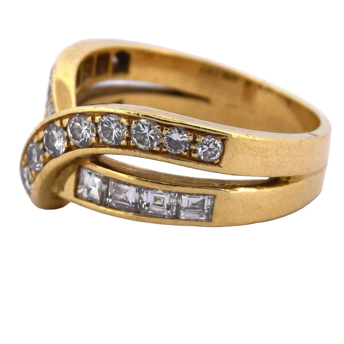 Ring in yellow and diamonds - Image 3