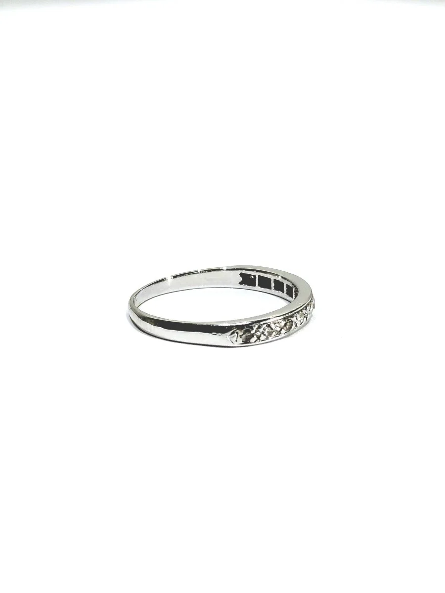 Ring in white gold and diamonds. - Image 8