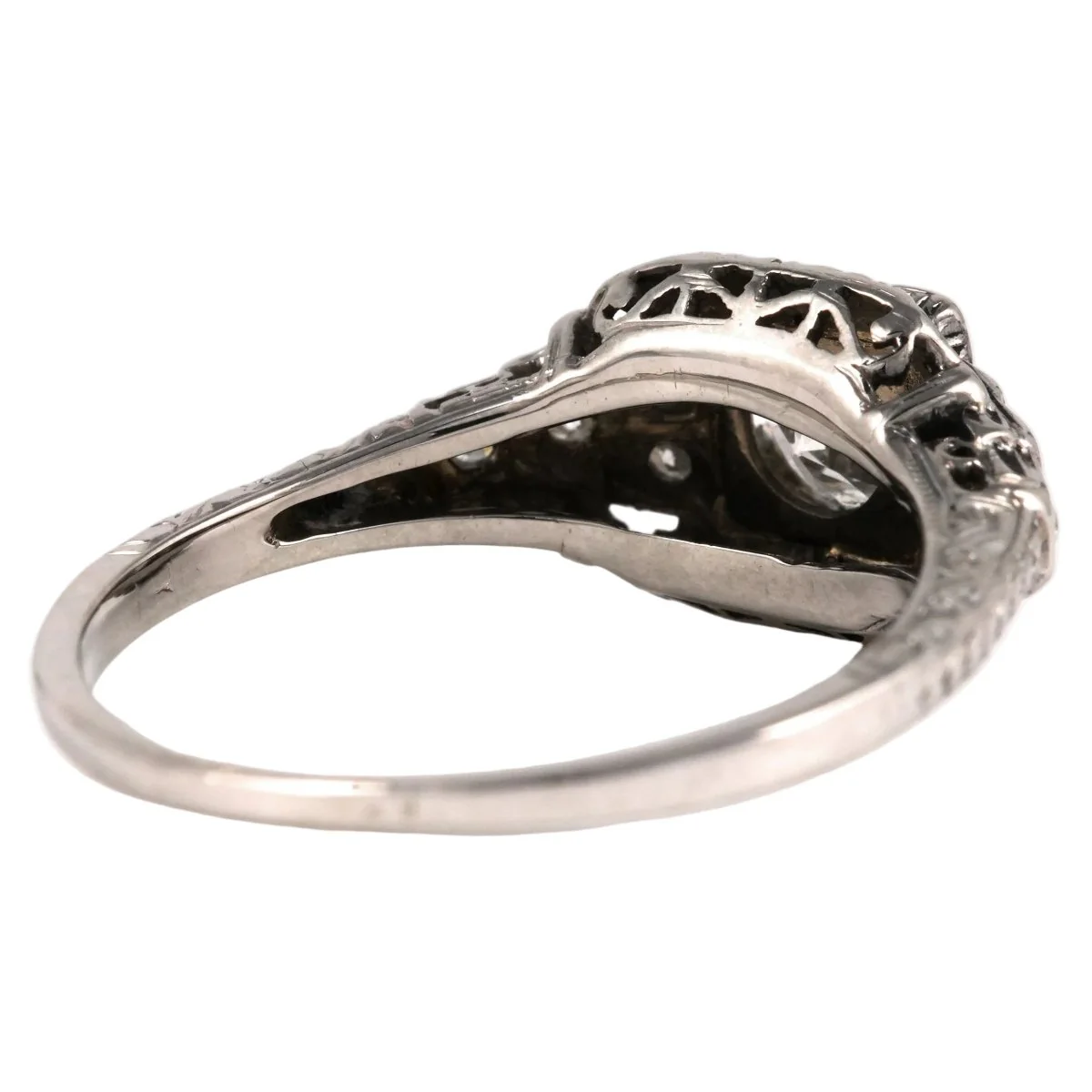 White Gold and Diamond Ring - Image 5