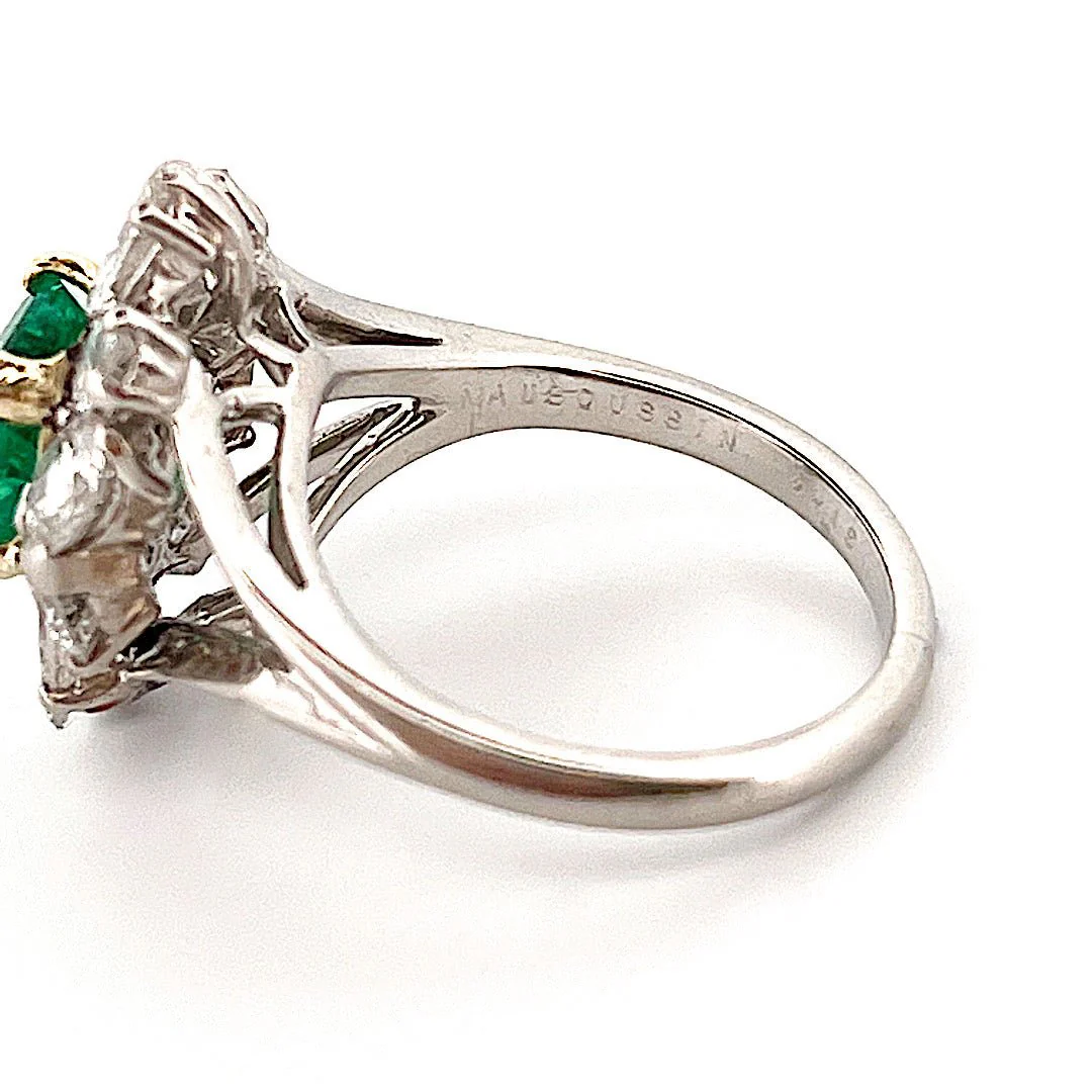 Marguerite MAUBOUSSIN ring in white gold, emerald and diamonds - Image 3