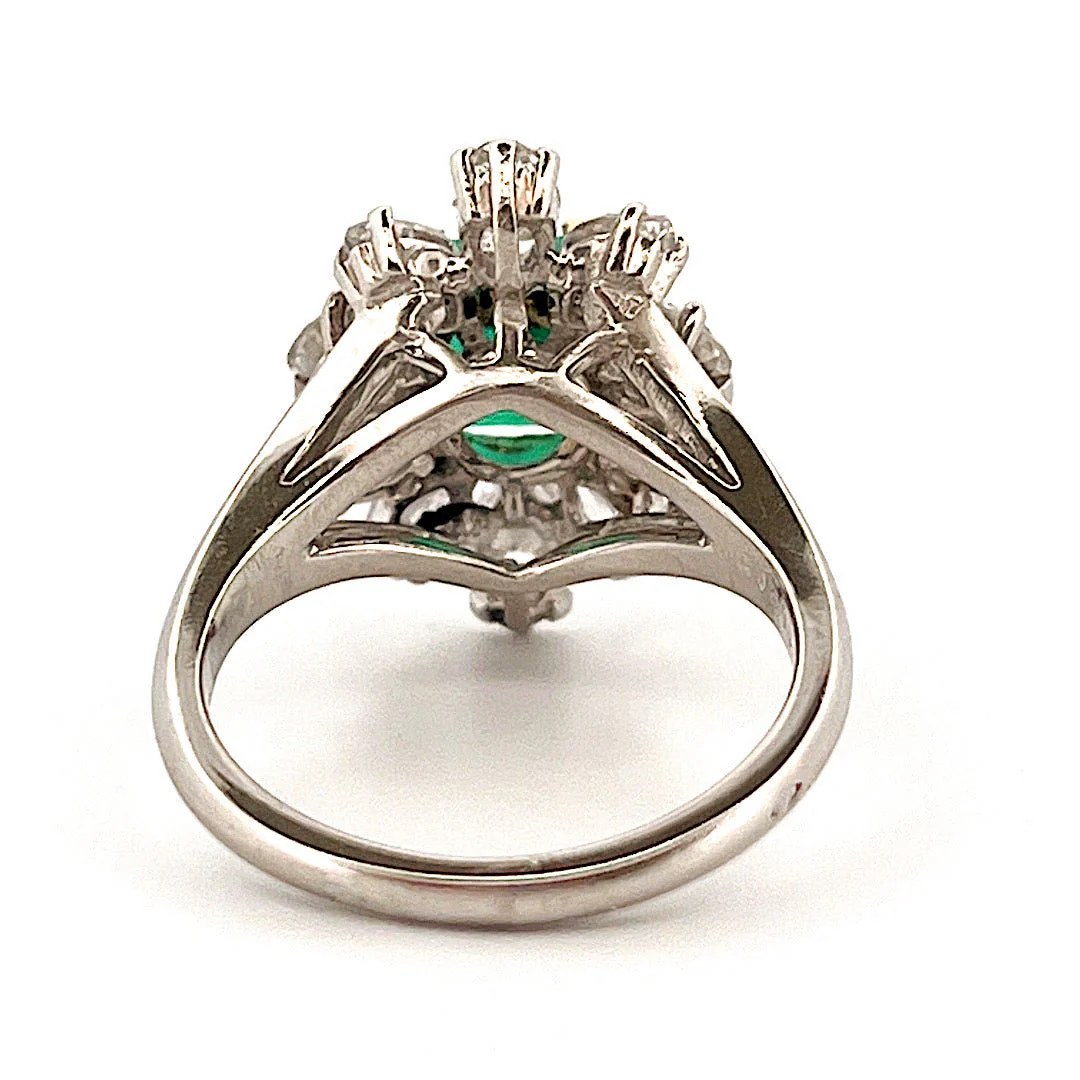 Marguerite MAUBOUSSIN ring in white gold, emerald and diamonds - Image 4