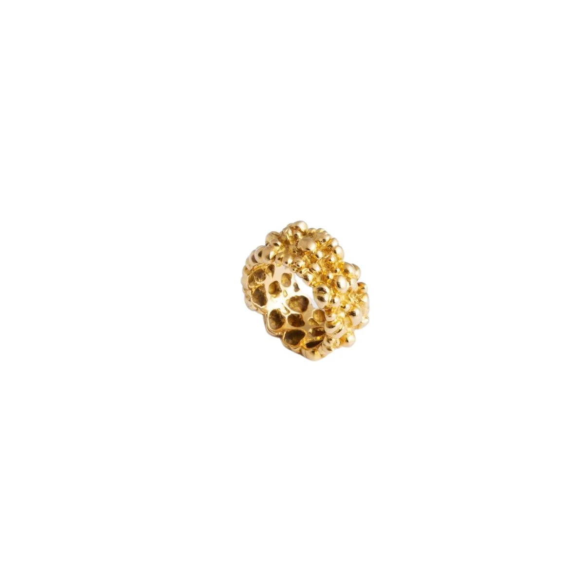 “Boules Rocaille” ring in yellow gold - Image 2