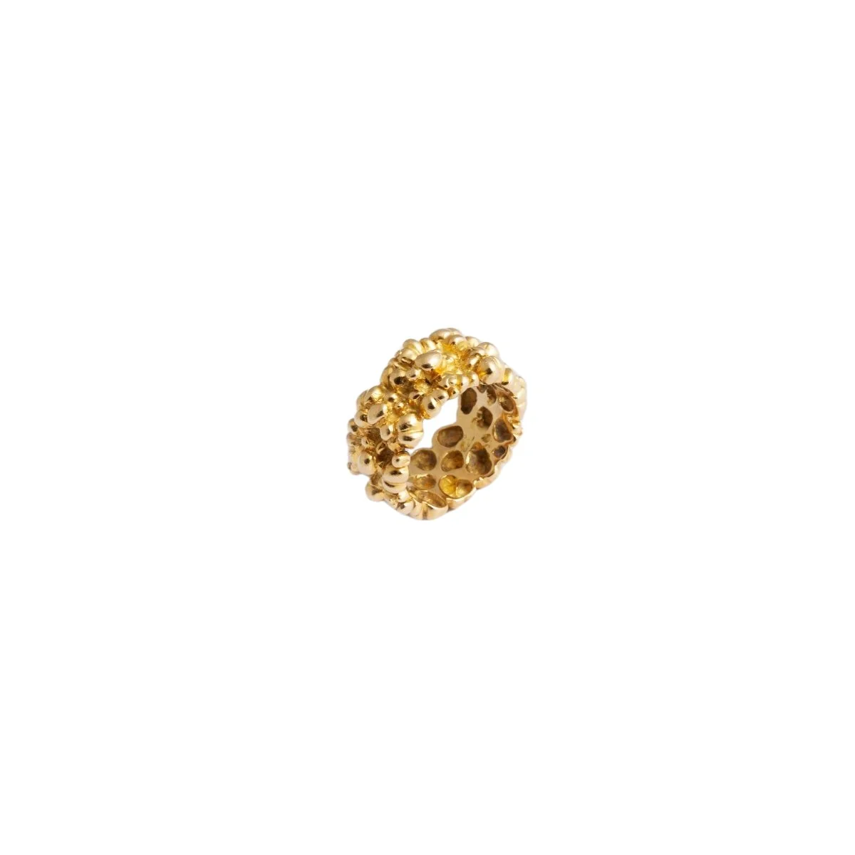 “Boules Rocaille” ring in yellow gold - Image 3