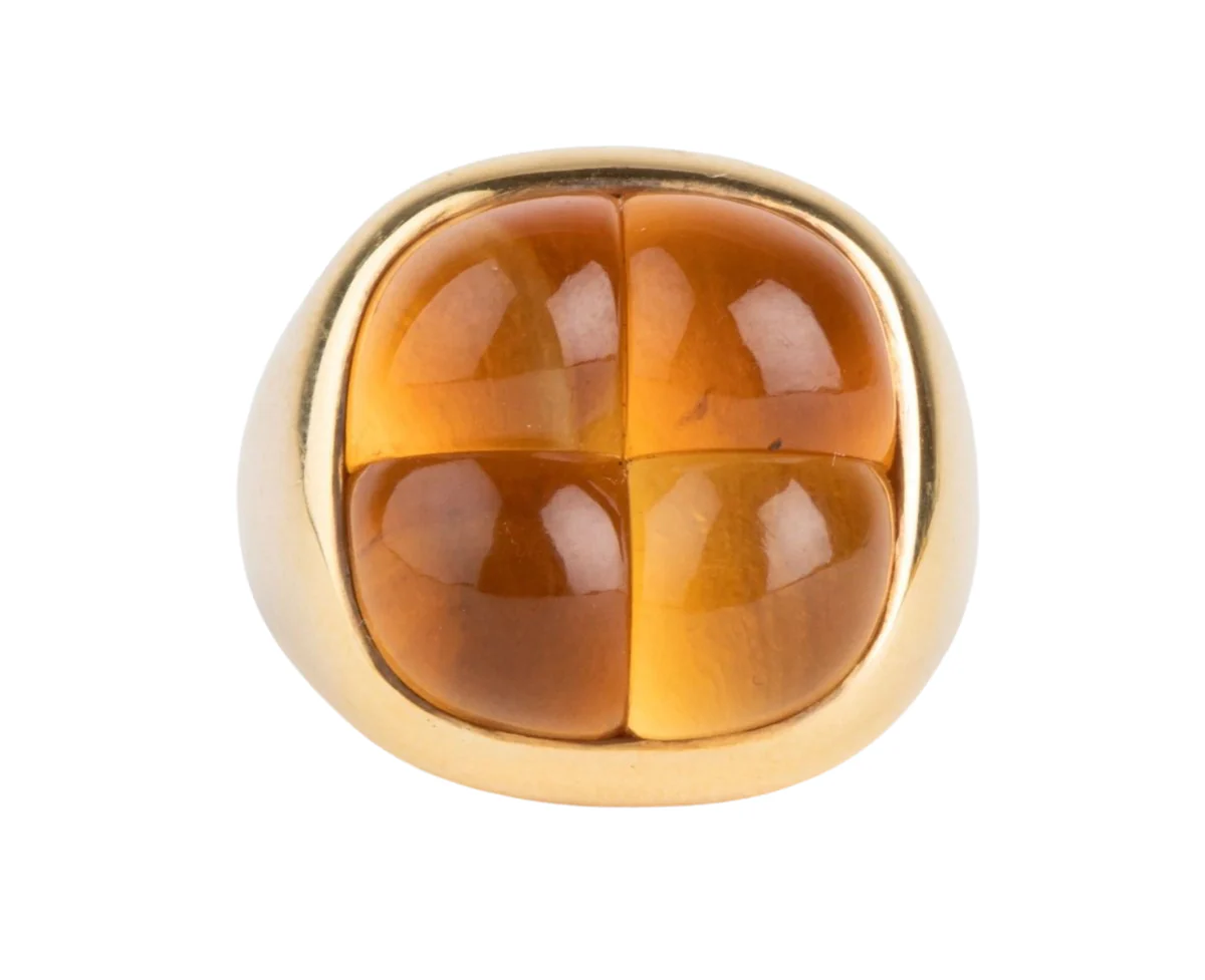 Yellow gold ring from Pomellato Collection Mosaique