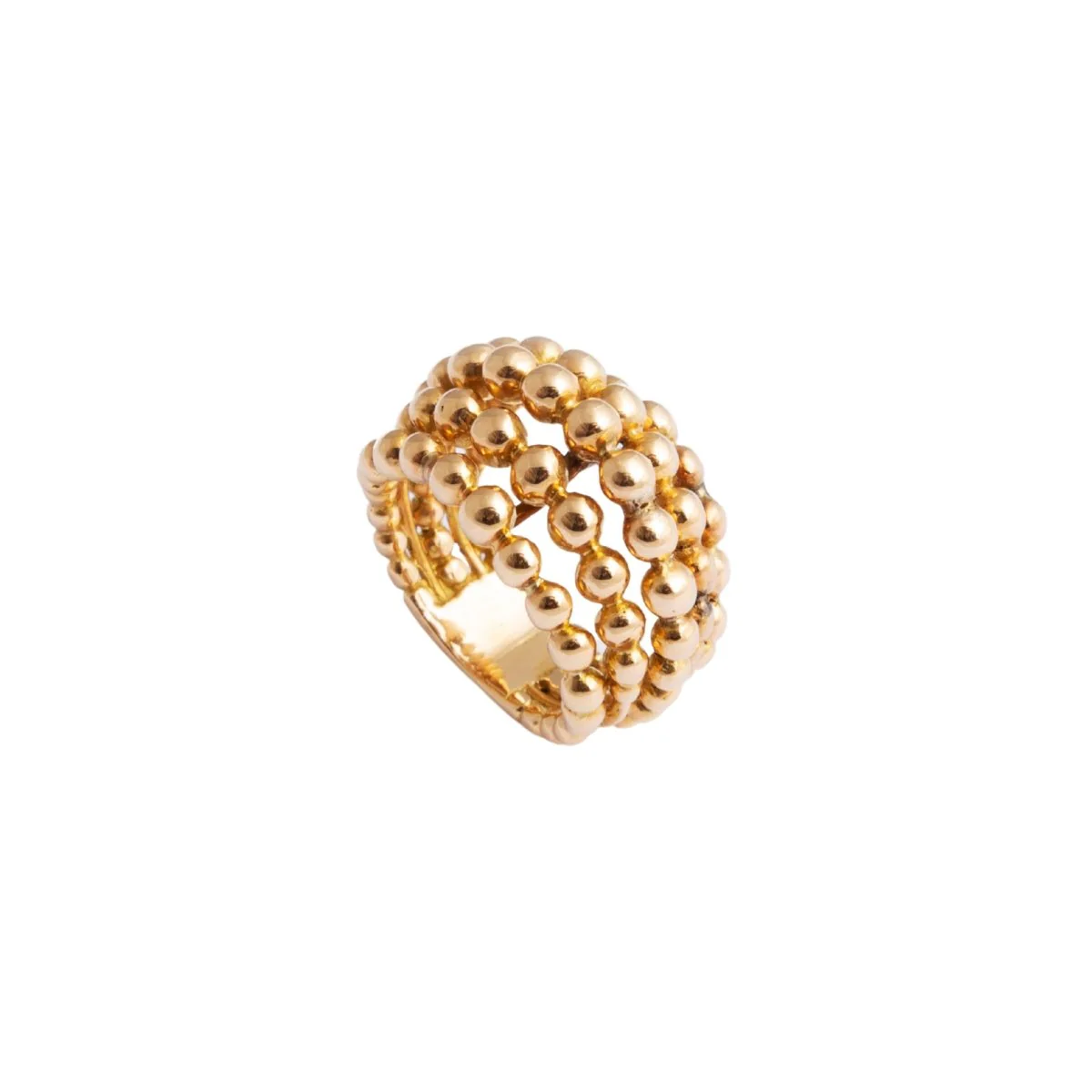 Yellow gold ball ring - Image 3