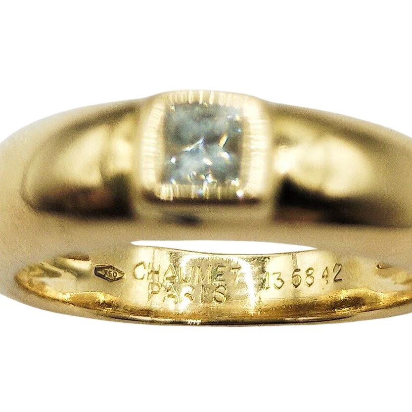 CHAUMET Jonc ring in yellow gold and diamond - Image 3