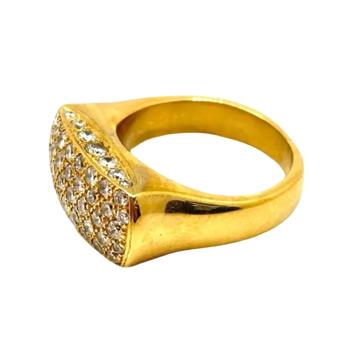Yellow Gold and Diamond Ring - Image 3