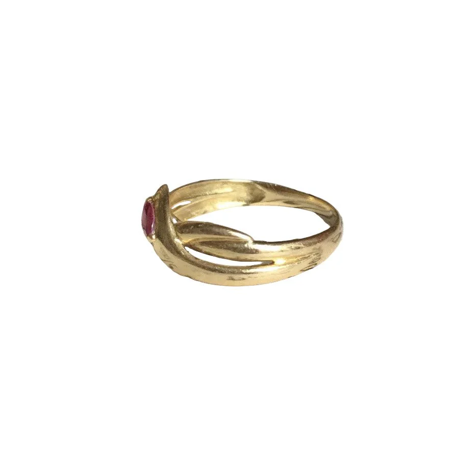 Yellow gold and ruby ring - Image 6